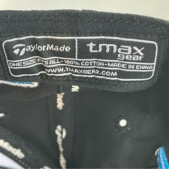 Carolina Panthers Hat Cap Strap Back Black Blue Taylormade NFL Football Mens - Picture 7 of 13